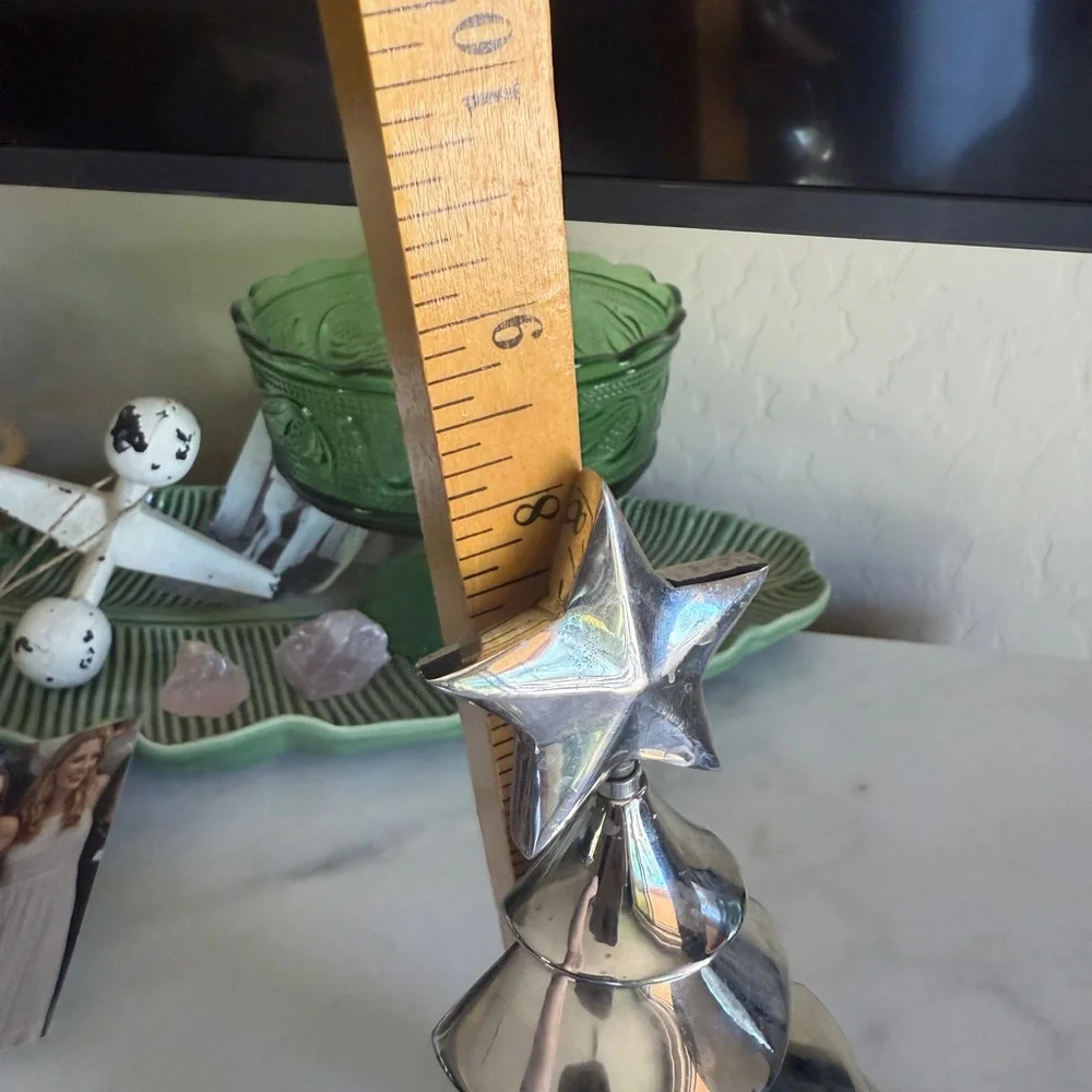 Crate&Barrel Silver Holiday Tree with Star